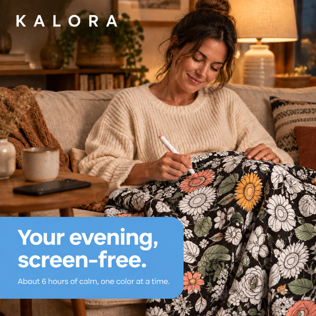 ColorMe Blanket - Wind down with relaxing blanket you get to make your own
