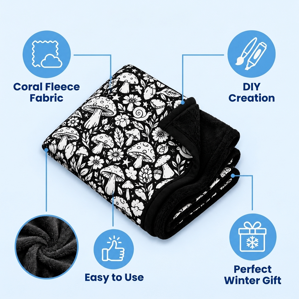ColorMe Blanket - Wind down with relaxing blanket you get to make your own