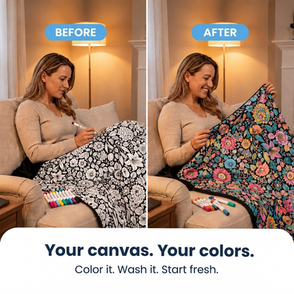ColorMe Blanket - Wind down with relaxing blanket you get to make your own